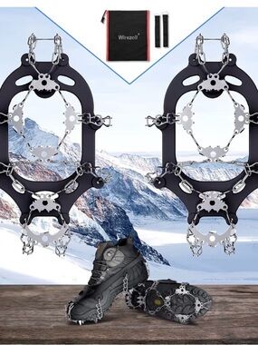 Wirezoll MICROspikes -snow, ice, trail hiking crampons - Black XL Men’s NWT